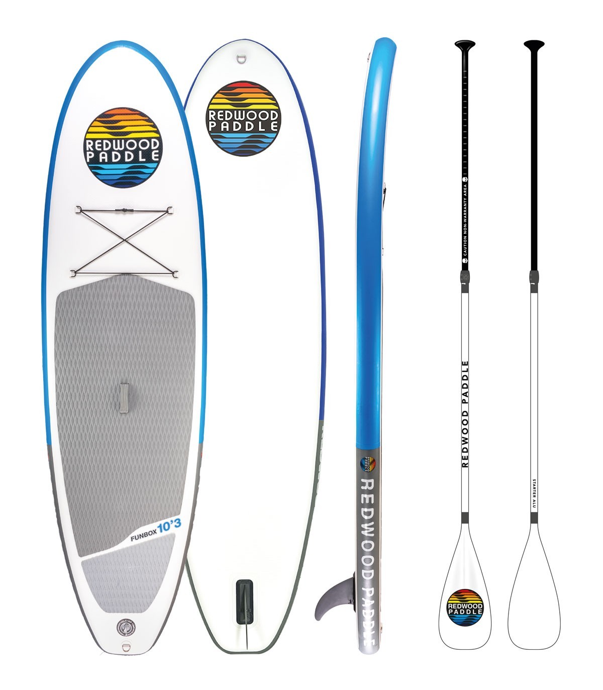 Pack Funbox 10\'3 Starter + paddle - Inflatable SUP low