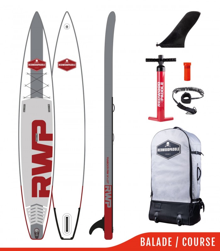 Fb'R Pro 14' x 27 - Woven construction REDWOODPADDLE Stand up paddle TOURING / RACE PRO