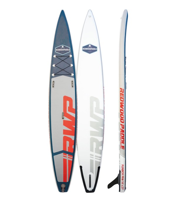 Fb'R Pro 14' x 27 Blue - Woven construction REDWOODPADDLE Stand up paddle TOURING / RACE PRO