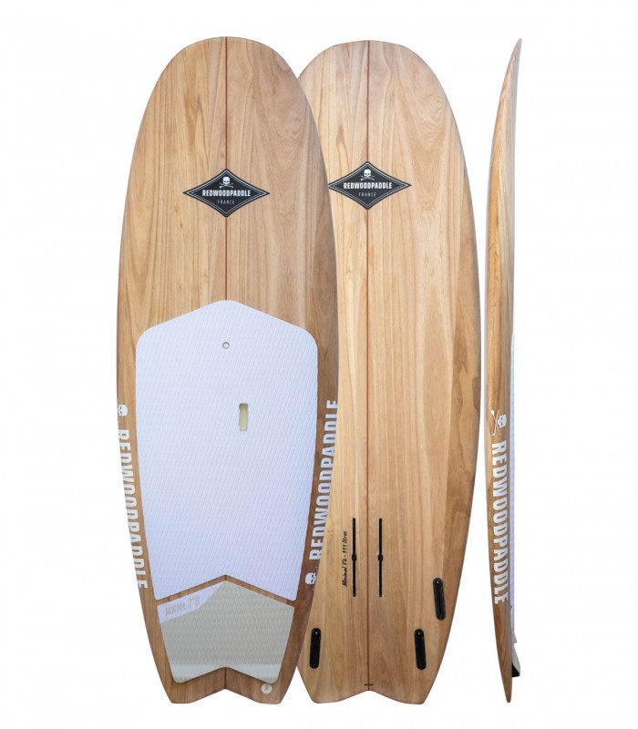 MINIMAL 7'6 Natural - REDWOODPADDLE Stand up paddle SURF SHORTSUP