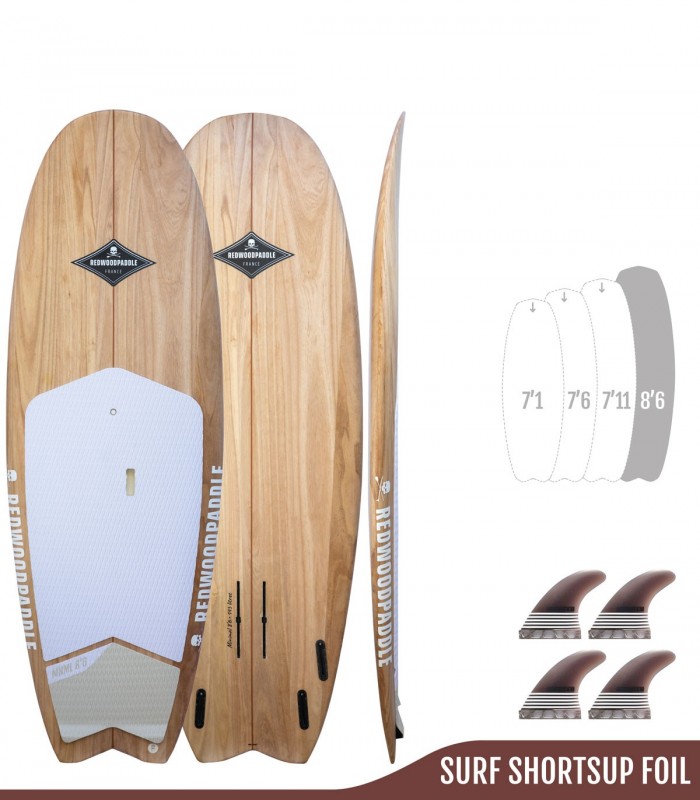 MINIMAL 8'6 Natural - REDWOODPADDLE Stand up paddle SURF SHORTSUP