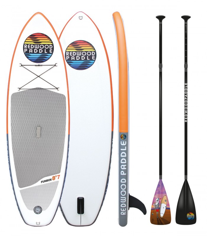 Pack Funbox 8'7 Starter + alu paddle - Inflatable stand up paddle ALLROUND STARTER