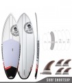 SOURCE PRO 8'3 Pvc / Carbon - Board Stand up paddle SUP surf rigide SURF SHORTSUP