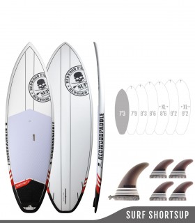 Source Pro 7'3 Pvc Carbon  - SUP Surf - Redwood Paddle
