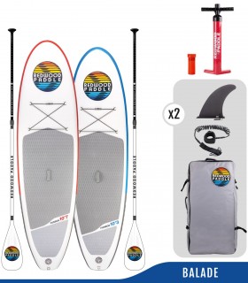 Pack Funbox Starter Family - 2x Stand up Paddle gonflable balade pas cher.
