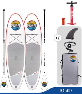 Pack Funbox Starter Family - 2x Stand up Paddle gonflable balade pas cher.