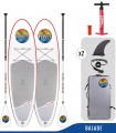 Pack Family Starter + 2 paddles - Inflatable Stand up Paddle