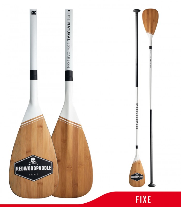 PADDLE ELITE NATURAL BAMBOO CARBON - REDWOODPADDLE Stand up paddle SUP Paddles