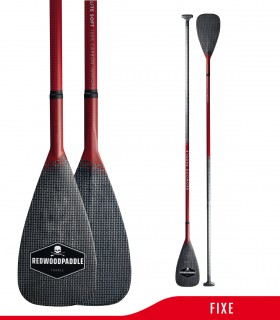 PAGAIE ELITE SOFT INNEGRA CARBON WAVE ROUGE  - REDWOODPADDLE Stand up paddle