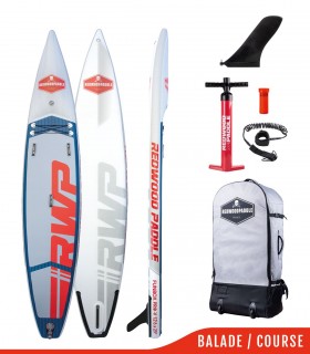 copy of Fb'R Pro V 12'6 x 29 Blue- Woven construction - REDWOODPADDLE Stand up paddle