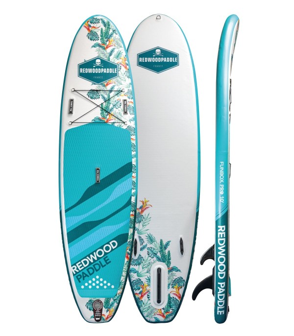 Pack SUP 10' + Pagaie CARIBBEAN - Redwoodpaddle Balade / Surf Pro