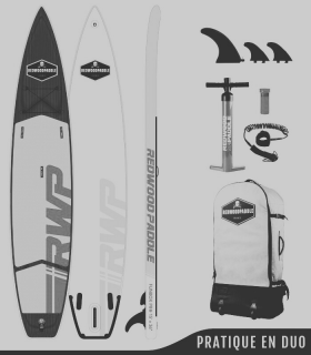 copy of Fb'R Pro V 14' x 27"- Woven construction - REDWOODPADDLE Stand up paddle