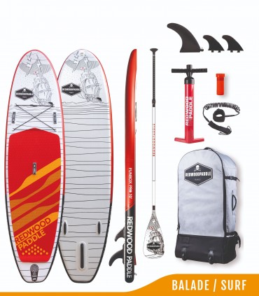 Pack SUP 10' + Pagaia RED - Redwoodpaddle