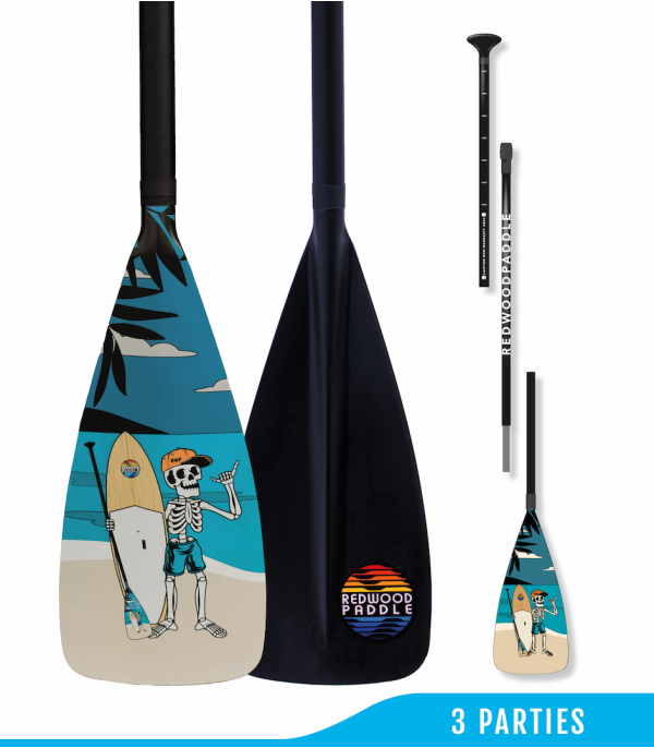 Pagaie junior 3 parties fibre - Redwoodpaddle Stand up paddle Pagaies réglables 3 parties