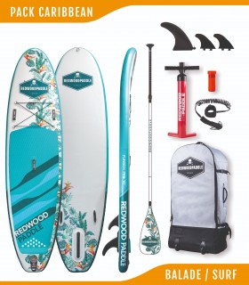 Pack Funbox Pro 10' Caribbean - Redwoodpaddle - Stand up paddle gonflable