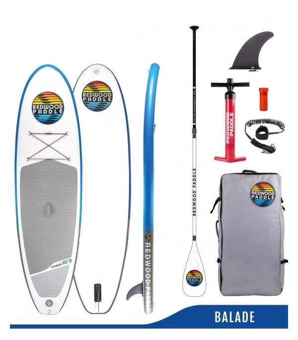 Pack Funbox 10'3 Starter+pagaie alu - Board Stand up paddle SUP gonflable Balade Starter