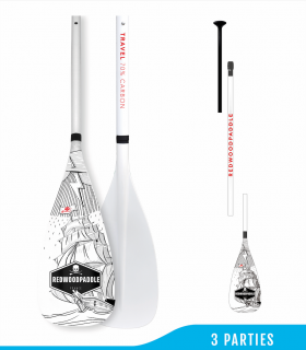 Pagaie travel RED 3 parties - Redwoodpaddle - Stand Up Paddle