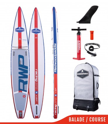 copy of Fb'R Pro V 14' x 27" Blue- Woven construction - REDWOODPADDLE Stand up paddle TOURING / RACE PRO