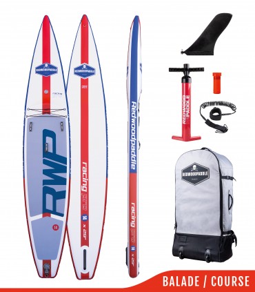 copy of Fb'R Pro V 14' x 29 Blue - Woven construction - REDWOODPADDLE Stand up paddle TOURING / RACE PRO