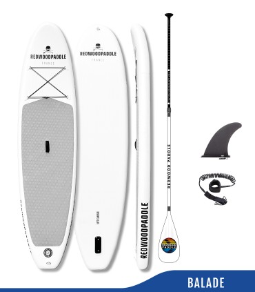 SUP 10'7 Classic avec pagaie alu 3P - Stand up paddle Redwoodpaddle BALADE STARTER