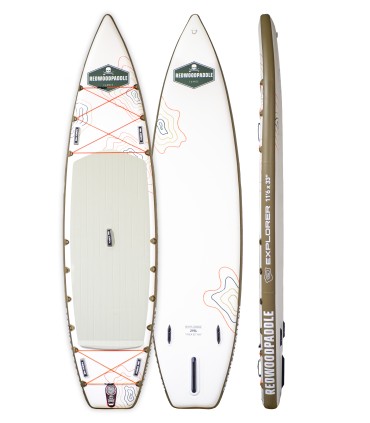 Fb Pro 11'6 x 33" Explorer - Inflatable Stand Up Paddle REDWOODPADDLE TOURING / RACE PRO