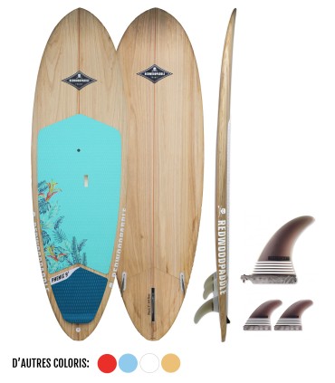 PHENIX 10' NATURAL - Board Stand up paddle SUP surf rigide bois Balade / Surf