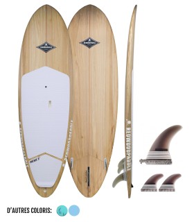 PHENIX 10'6 NATURAL - Tabla Stand up paddle SUP surf madera rígida Walk / Surf