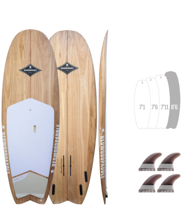 MINIMAL 8'6 Natural - REDWOODPADDLE Stand up paddle Surf Shortsup