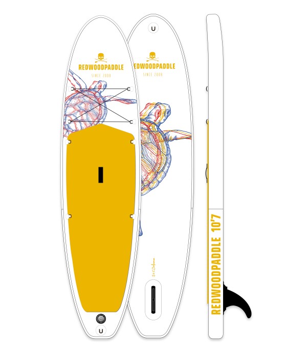 10'7 French West Indies nadmuchiwane - wiosło stojące Redwoodpaddle Stand Up Paddle