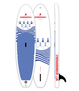 10'7 Bretagne gonflable - Stand up paddle Redwoodpaddle