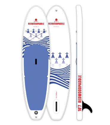 10'7 Bretagne gonflable - Stand up paddle Redwoodpaddle Balade Classic