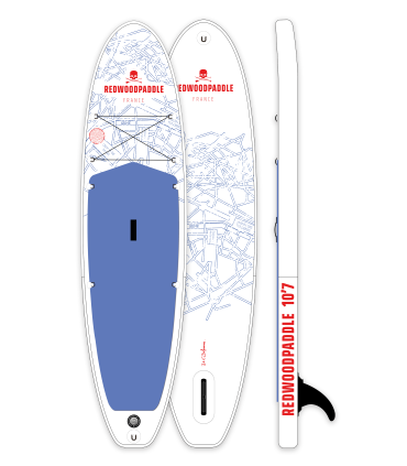 10'7 Paris gonflable - Stand up paddle Redwoodpaddle Balade Classic