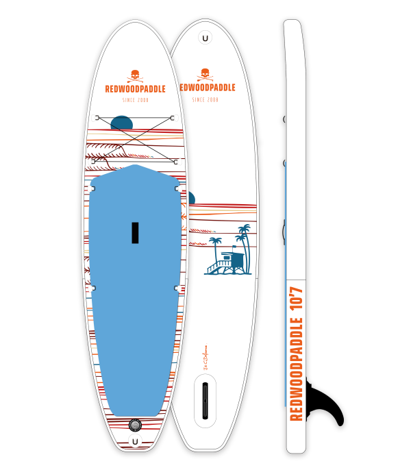 10'7 Miami gonflable - Stand up paddle Redwoodpaddle Balade Classic