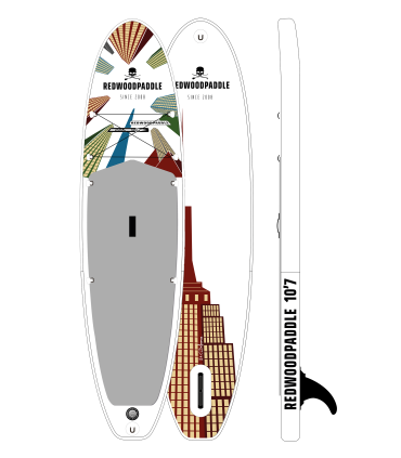 10'7 New York nadmuchiwane - wiosło stojące Redwoodpaddle Balade Classic