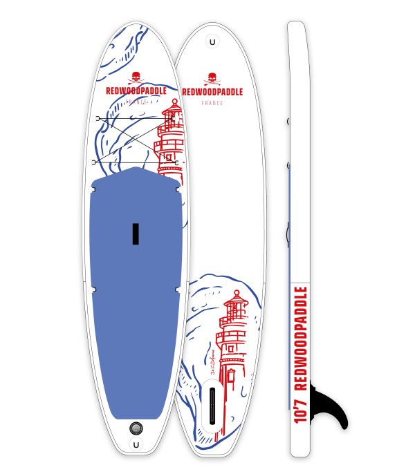 10'7 Cap Ferret gonflable - Stand up paddle Redwoodpaddle Balade Classic