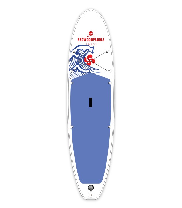 10'7 Côte basque gonflable - Stand up paddle Redwoodpaddle Balade Classic