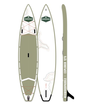 Funbox Pro 12'6 x 315 Explorer - Inflatable SUP stand up paddle board Explorer / Touring