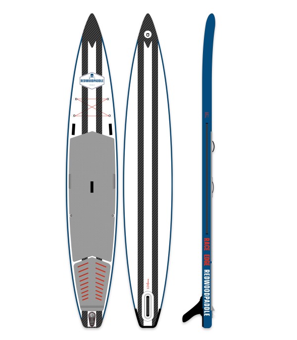 remo inflable 14' x 28'' x 5'' Race Edge inflable - Stand up paddle Redwoodpaddle Paddle gonflables