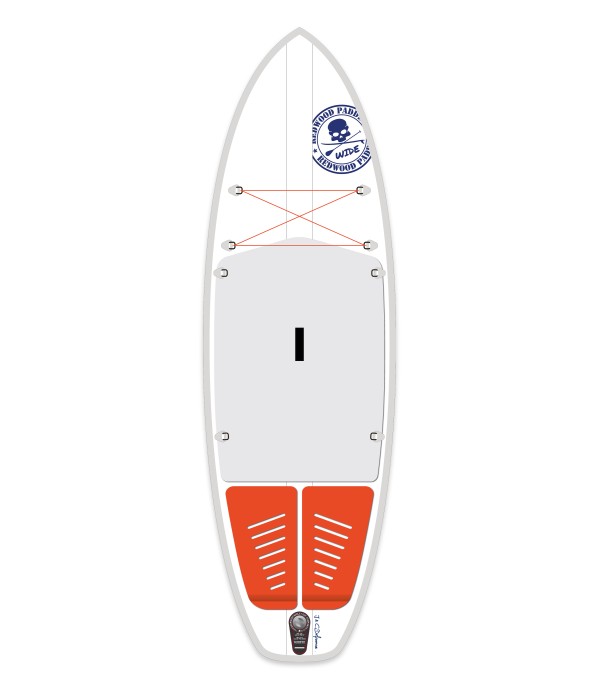 paddle-aufblasbar 9'6 Wide aufblasbar - Stand up paddle Redwoodpaddle Aufblasbares Paddle