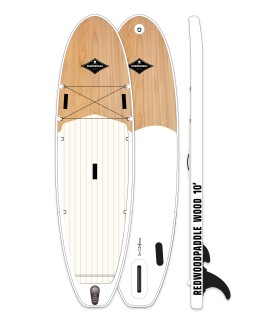 10' Wood gonflable - Stand up paddle Redwoodpaddle