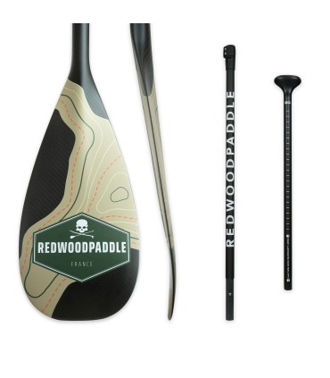 Pagaie Explorer 3 parties carbon - Redwoodpaddle SUP Pagaies
