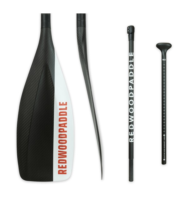 3-częściowe wiosło wyścigowe z włókna węglowego - Redwoodpaddle SUP Paddles