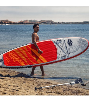 10' Czerwony - Paddle board + akcesoria RWP Balade / Surf Pro