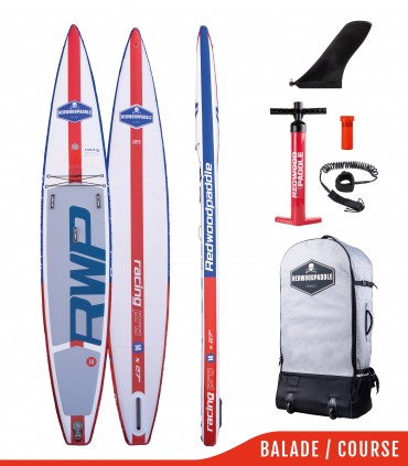 Racing pro V double ch 14' x 27' - SUP Redwoodpaddle Balade / Course Pro