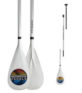 Aluminium stand up paddle sup starter paddle redwoodpaddle