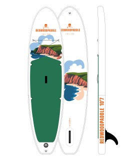 10'7 Irlande gonflable - Stand up paddle Redwoodpaddle