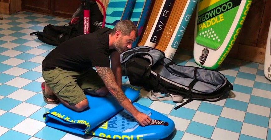 Comment plier son stand up paddle gonflable ?